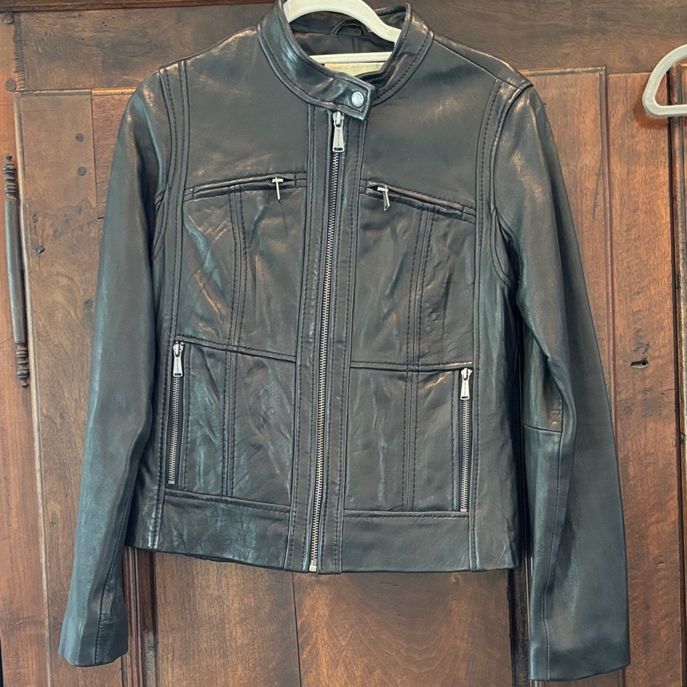 Michael Kors Black Leather Jacket